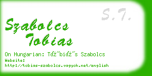 szabolcs tobias business card